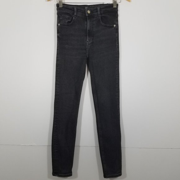 Zara High Waist Super Skinny Stretch Jeans Size 4